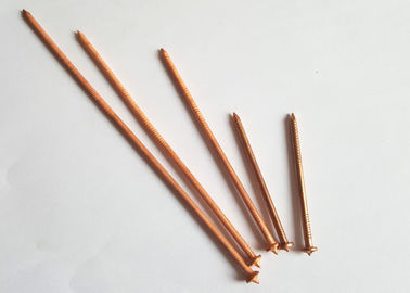 2.7mm x 63.5mm Kupfer überzogene CD Bolzenschweißen-Stifte mit Hauben-Kappen-Waschmaschine für Schiff