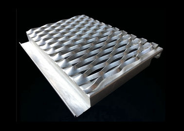 Gebäude-Streckmetall-Maschen-Fassaden, 1200X2400MM Rahmen-Aluminiumzwischenwände