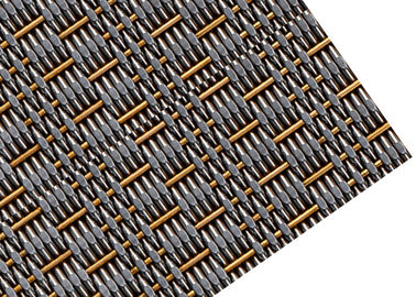 Dekorative Metallfassaden-Masche, quetschverbundene Art Drahtgewebe-Gewebe für Zwischenwand
