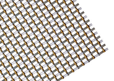 Wand-Umhüllungs-atlantisches Architekturmetallgewebe mit quetschverbundenem Flachdraht