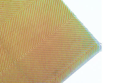 Kundenspezifischer Gold-Farbe-Aechitectural-Maschendraht für die Herstellung von Lampen-Abdeckungs-Schatten