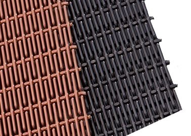 PVD farbige steife Metallmaschen-Platten, Sonnenschutz-Edelstahl Elogated-Masche