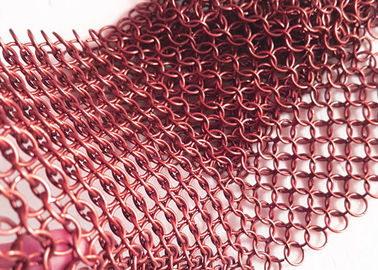Dekorativer 3 Meter von Ring Mesh Curtain Drapery, kundenspezifische Farbe Mesh Drapery 316 SS