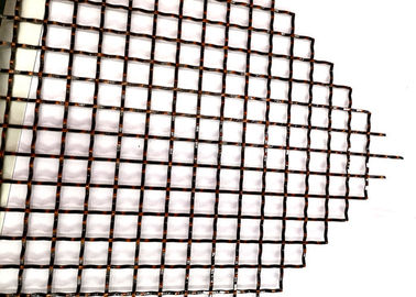 Antikes schwarzes gesponnenes Metallgewebe, Edelstahl gesponnene Masche mit quadratischem Muster