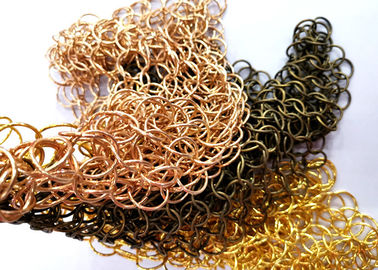METALLmaschen-Drapierung Chainmail Architekturfür Wandverkleidungen, Raum-Teiler
