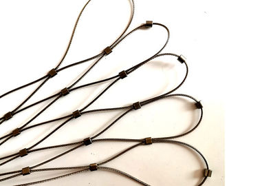 Edelstahl-Seil-Sicherheitsnetz 2MM Durchmessers flexibles für Steigungs-Fall-Schutz