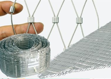 Architekturzaun X neigen Drahtseil-Masche, flexible Edelstahl-Kabel-Masche
