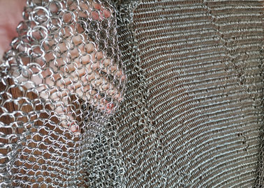 Edelstahl-Antischnitt-Metallring-Masche Chainmail-Maschen-Gebrauch für Ausstellungs-Hallen
