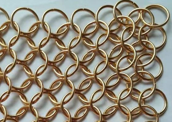 10mm runder Ring Chainmail Weave Stainless Steel Dekorations-Vorhang Chainmail Ring Mesh