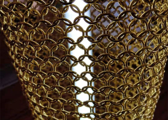 Metallspulen-Drapierung Edelstahl Chainmail-Ring-2.5mm für Lampenschirm