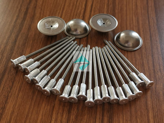 Edelstahl CD Schweißens-Nägel, 3mm bimetallische Isolierungs-Stifte mit Aluminiumschweißungs-Basis-Verlegenheits-Selbstfederringen