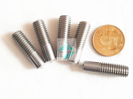 Edelstahl-ringförmige gerillte Bolzenschweißen-Stifte, kupferner überzogener Flussstahl M5 - Schweißer Pins With Threaded des Bolzen-M12