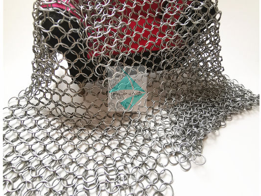 Aluminiumlegierung Chainmail ringsum Ring Mesh, Dekorations-Teiler-Metall Ring Mesh