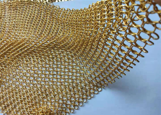Kette flocht 1.2mm Edelstahl Ring Mesh For Indoor Decoration