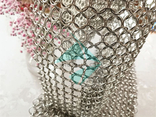 Silberne beschichtet runden 304 Edelstahl Ring Mesh