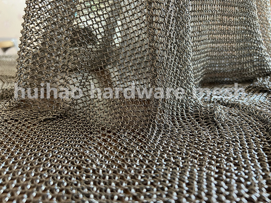 7mm Od-Edelstahl Mesh Curtain Chain Mail Small Ring For Wall