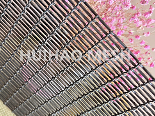 Wandverkleidungen entwerfen 1.5mm Architekturdrahtgewebe Mesh Pvdf Black Color Aluminum