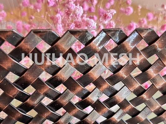 17,4% offenes Gebiet gesponnener ArchitekturMesh Anti Brass Finished Decorative für Kabinett