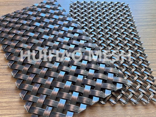 Möbel-Kabinett-Architekturdraht-Mesh Antique Finish Square Hole-Edelstahl 304