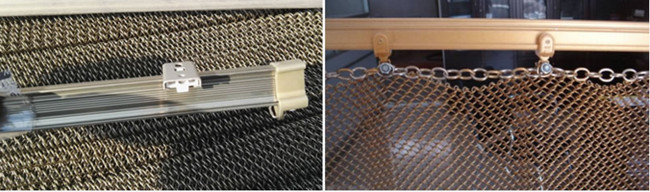 Kundenspezifisches Kettenhemd-Ring-Metallmaschen-Drapierung für Einkaufszentrum-Hotel-Dekoration