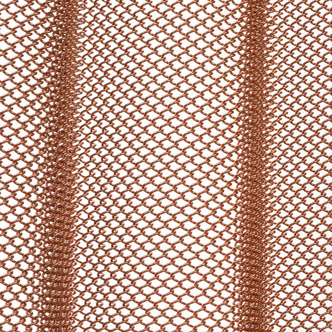 Aluminiumspulen-Metalldraht-Maschen-Vorhang mit kundenspezifischem Oberflächenende für Dekoration
