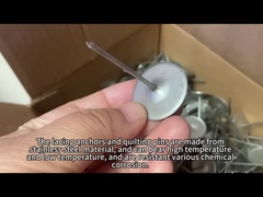 Abnehmbare Isolationspad-Komponenten: Schnürhaken aus Edelstahl und Waschmaschine und Quilting-Pins