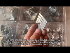 Aluminium-Dämmverbindungen für Wände und Decken, Perforierungen für Steinwolle